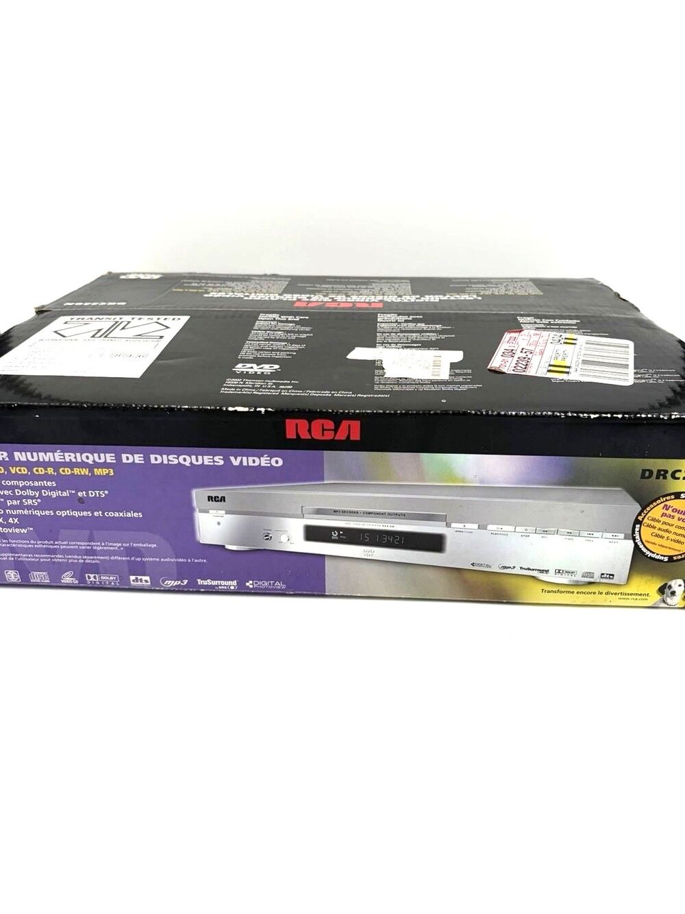 RCA DRC220N DVD CD MP3 Player New In Box Digital Video Disc Player